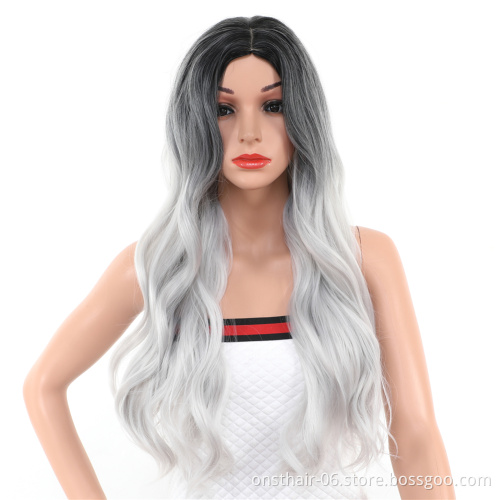 MYZYR private label synthetic wig 30Inchsyntheticwavy wig high quality heat resistant synthetic wigsynthetic wig vendor